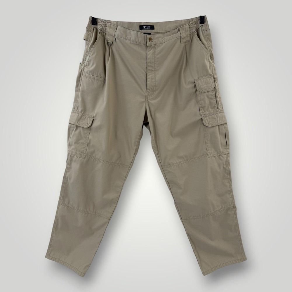 5.11 Tactical Taclite Pro Cargo Pants Mens 44 Beige Ripstop Workwear 42x32